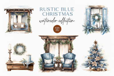 Rustic Blue Christmas