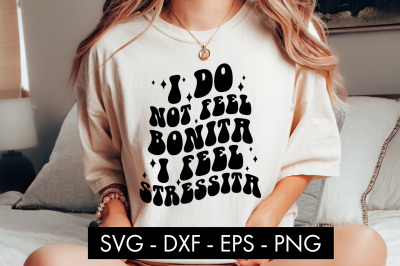 I Do Not Feel Bonita I Feel Stressita SVG Cut File PNG