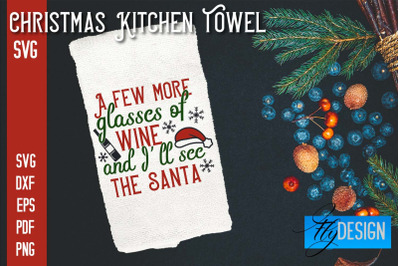 Christmas Kitchen Towel SVG | Kitchen Quotes Design | Home SVG