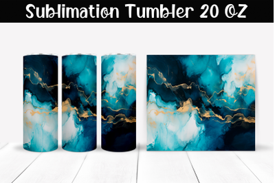 Marble stains Sublimation Tumbler Wrap 20 oz