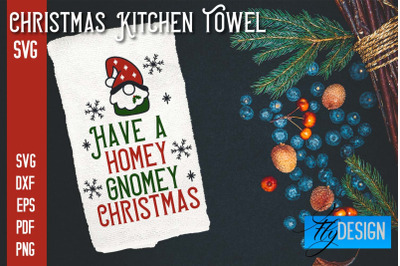 Christmas Kitchen Towel SVG | Kitchen Quotes Design | Home SVG