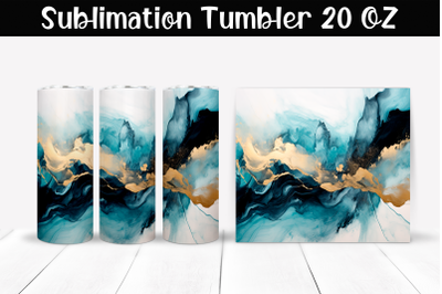 Marble stains Sublimation Tumbler Wrap 20 oz