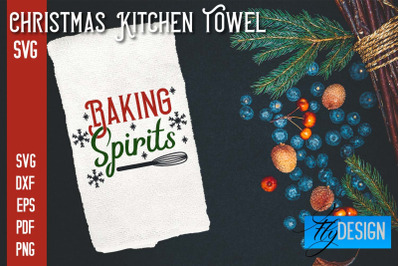 Christmas Kitchen Towel SVG | Kitchen Quotes Design | Home SVG