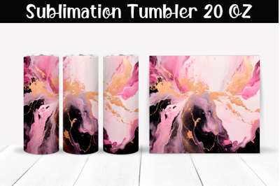 Marble stains Sublimation Tumbler Wrap 20 oz