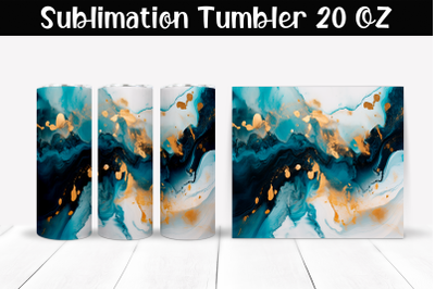 Marble stains Sublimation Tumbler Wrap 20 oz