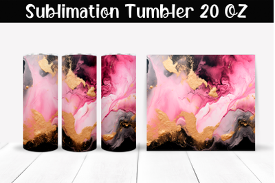 Marble stains Sublimation Tumbler Wrap 20 oz