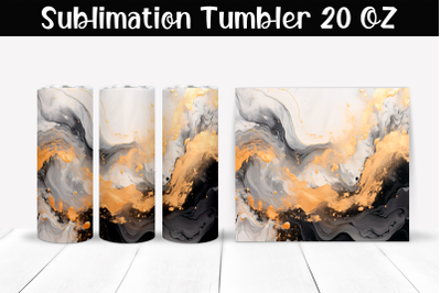 Marble stains Sublimation Tumbler Wrap 20 oz