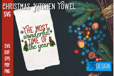 Christmas Kitchen Towel SVG | Kitchen Quotes Design | Home SVG