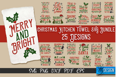 Christmas Kitchen Towel SVG | Kitchen Quotes Design | Home SVG