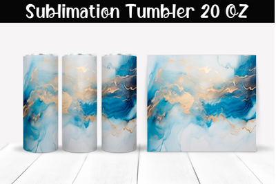 Marble stains Sublimation Tumbler Wrap 20 oz