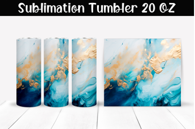 Marble stains Sublimation Tumbler Wrap 20 oz