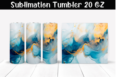 Marble stains Sublimation Tumbler Wrap 20 oz