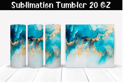 Marble stains Sublimation Tumbler Wrap 20 oz