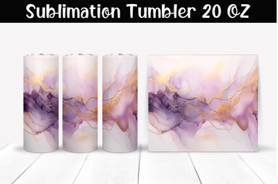 Marble stains Sublimation Tumbler Wrap 20 oz