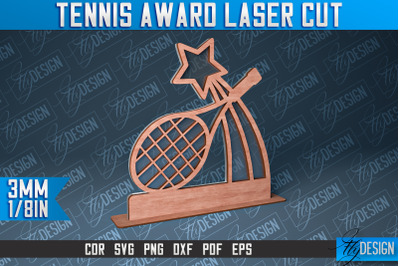 Tennis Award Laser Cut | Laser Cut SVG Design | CNC Files