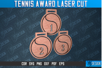 Tennis Award Laser Cut | Laser Cut SVG Design | CNC Files