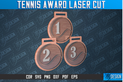 Tennis Award Laser Cut | Laser Cut SVG Design | CNC Files