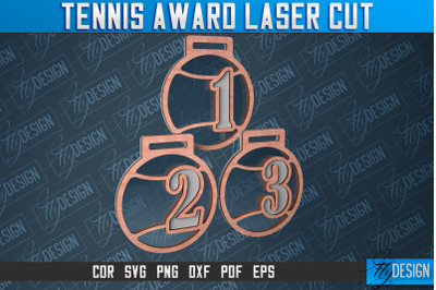 Tennis Award Laser Cut | Laser Cut SVG Design | CNC Files