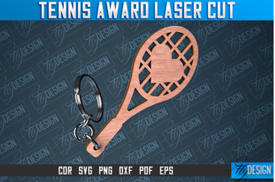 Tennis Award Laser Cut | Laser Cut SVG Design | CNC Files