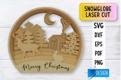 Snowglobe Laser Cut | Laser Cut SVG