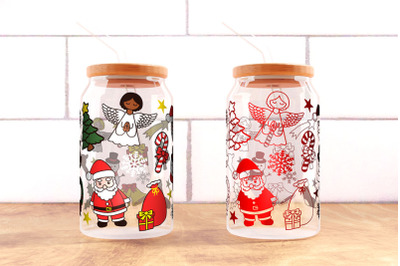 Christmas SVG Perfect for 16oz Glass Can,