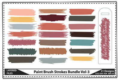 Paint Brush Strokes Bundle Vol-3