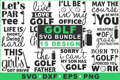 Golf Quotes SVG Bundle