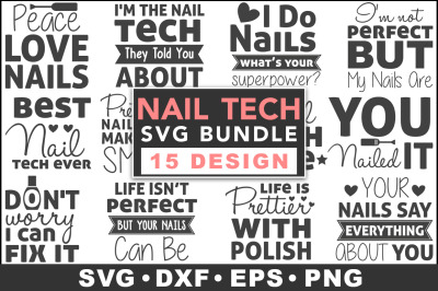 Nail Tech SVG Bundle