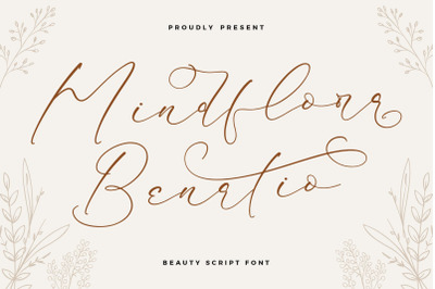 Mindflora Benatio - Beauty Script Font