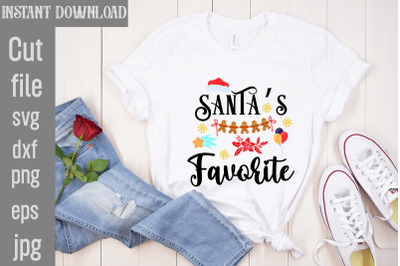 Santa&amp;&23;039;s Favorite SVG cut file&2C;Christmas SVG Design&2C; Christmas Tree Bun