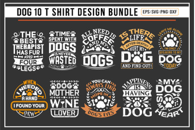 Dog bundle design and vector