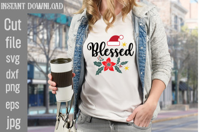 Blessed SVG cut file&2C;Christmas SVG Design&2C; Christmas Tree Bundle&2C; Chri