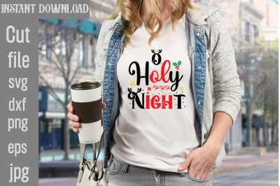 O Holy Night SVG cut file&2C;Christmas SVG Design&2C; Christmas Tree Bundle&2C;