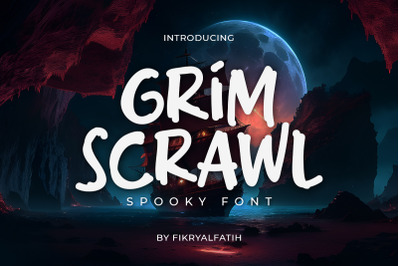 Grim Scrawl - Spooky Font