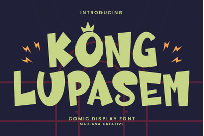 Kong Lupasem Comic Display Font