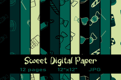 Sweet Digital Paper Pack