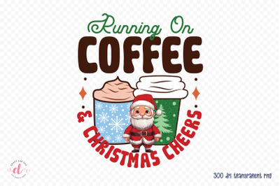 Running on Coffee &amp; Christmas Cheers Png