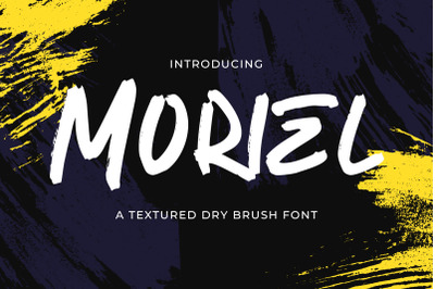 Moriel - Textured Brush Font