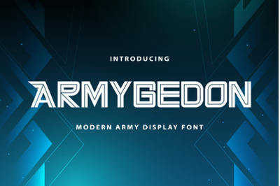 Armygedon - Modern Display Font