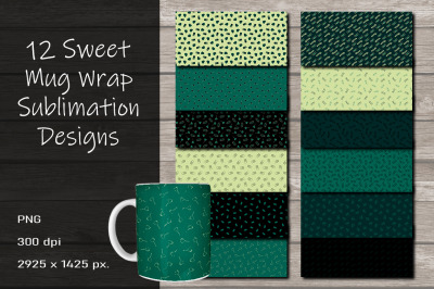 Sweet Mug Wrap Sublimation Design 15 oz.
