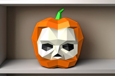DIY Pumpkin skull