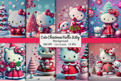 Cute Christmas Hello Kitty Paper