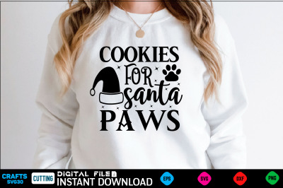 cookies for santa paws svg
