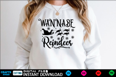 wannabe reindeer svg