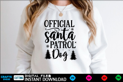 official santa patrol dog svg