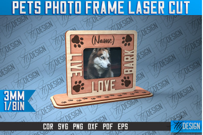 Pets Photo Frame Laser Cut | Laser Cut SVG