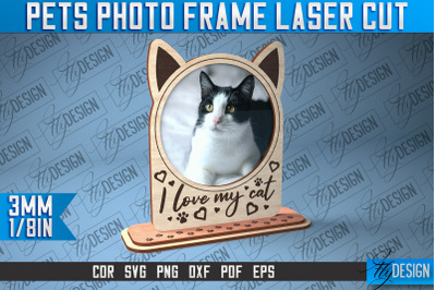 Pets Photo Frame Laser Cut | Laser Cut SVG