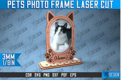 Pets Photo Frame Laser Cut | Laser Cut SVG