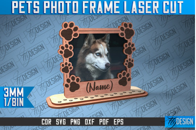 Pets Photo Frame Laser Cut | Laser Cut SVG