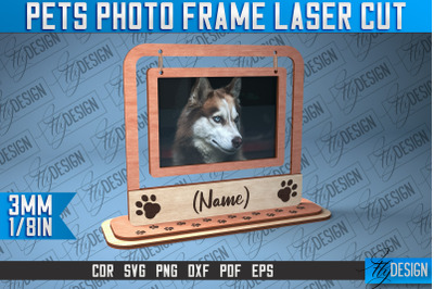 Pets Photo Frame Laser Cut | Laser Cut SVG